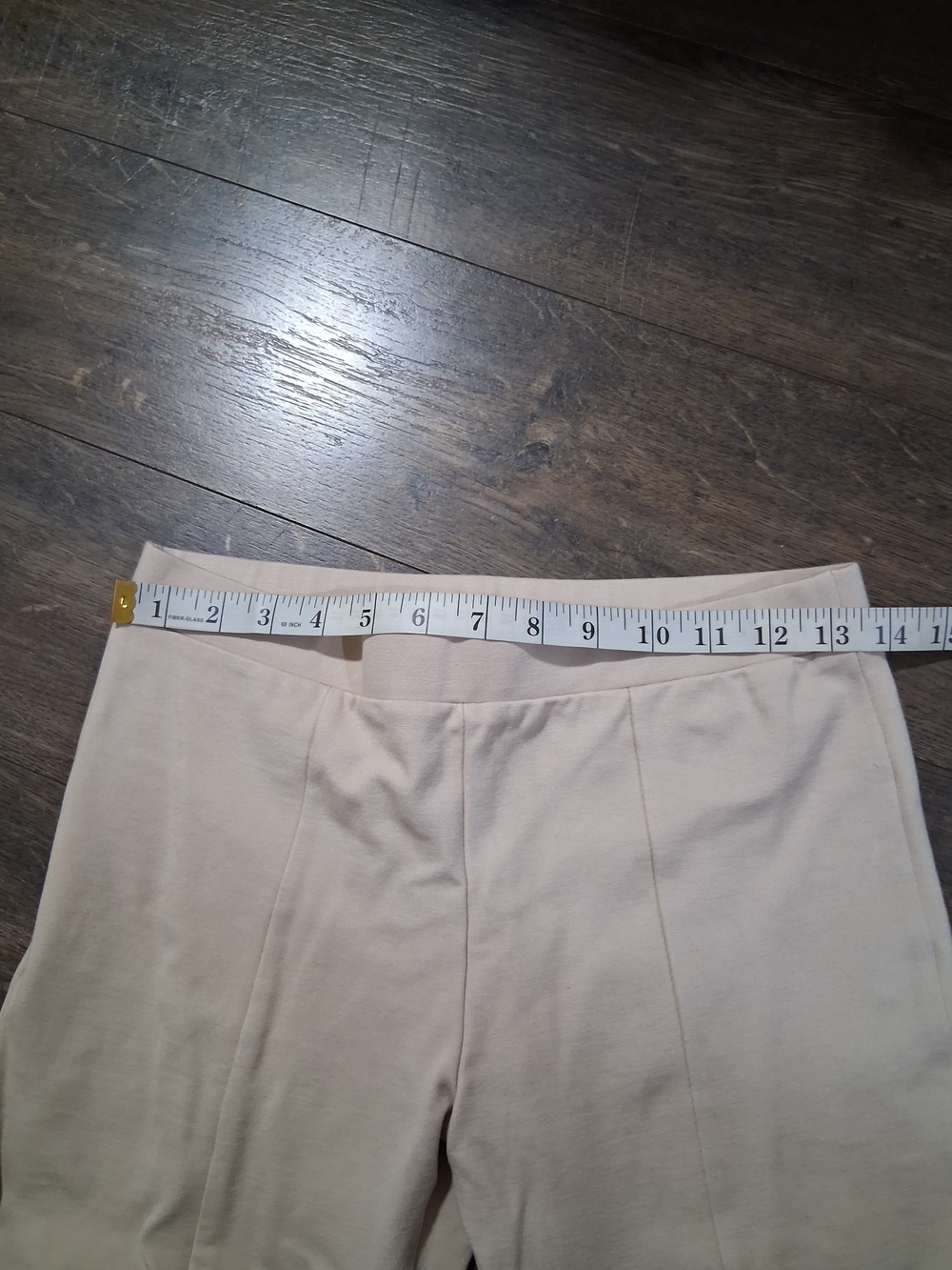Fashion Nova Beige High-Waist Flare Pants Juniors Casual Bottoms - Picture 5 of 6